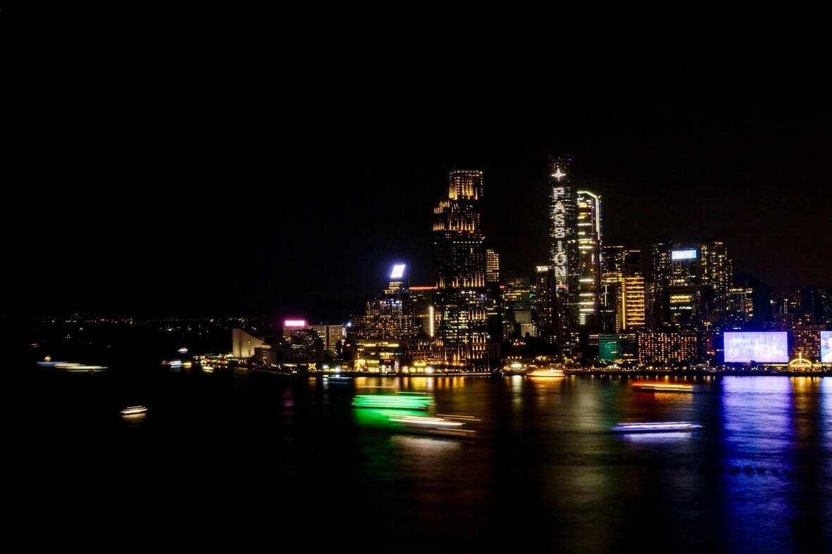 Victoria Harbor. Hong Kong.
